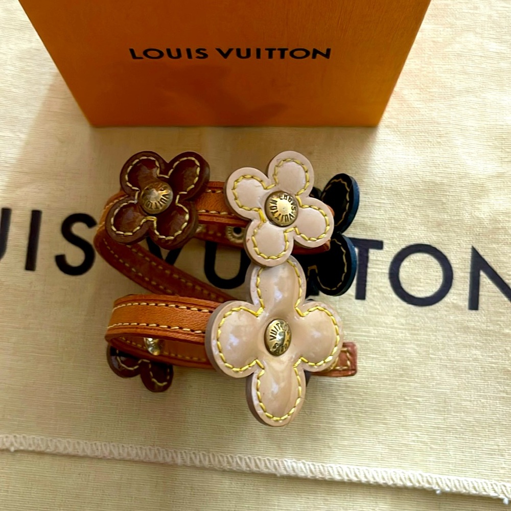 Louis Vuitton Leather and Vernis Bracelet
